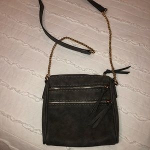Gray Crossbody Purse
